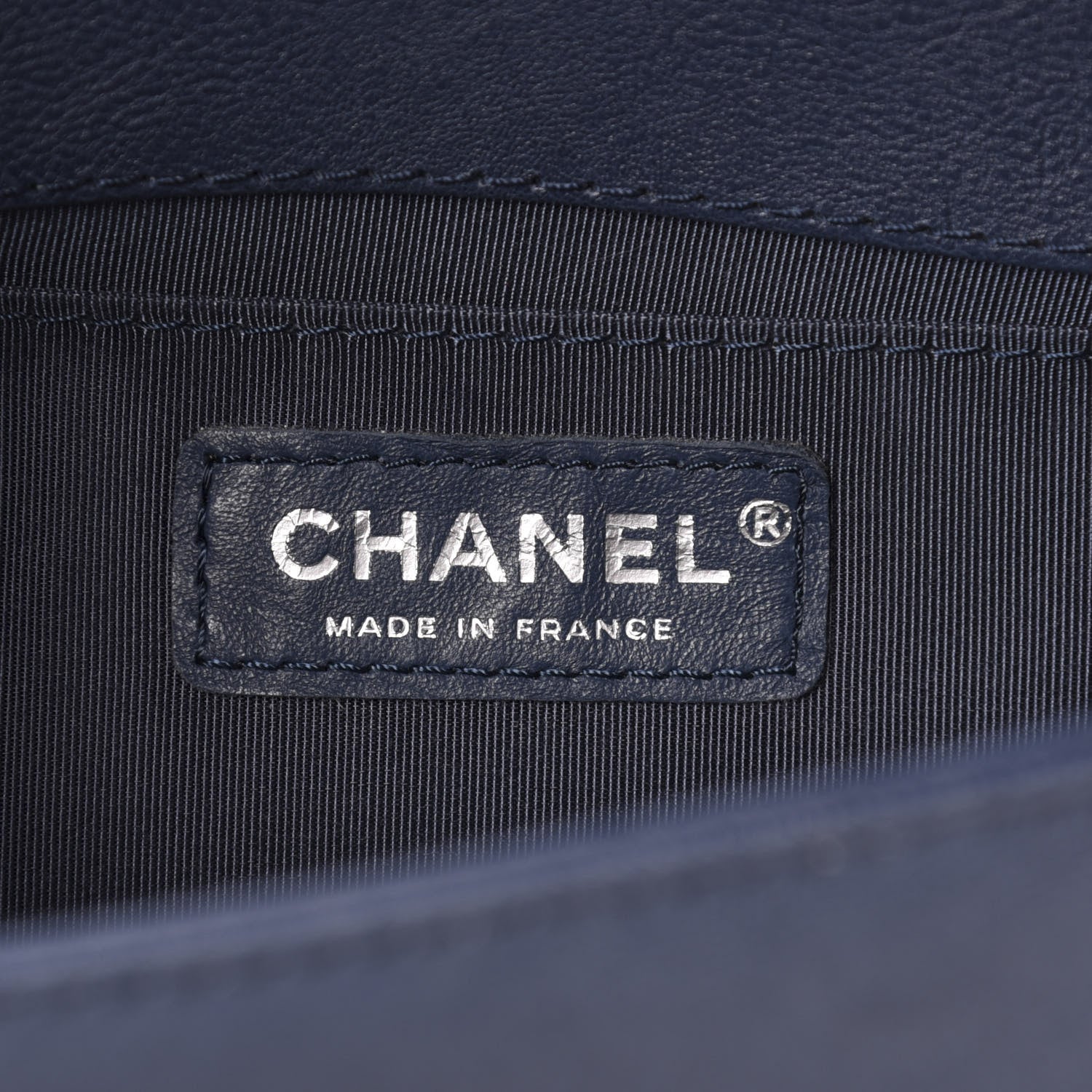 Chanel Calfskin Quilted Medium Top Handle Boy Flap Blue 6 of 10