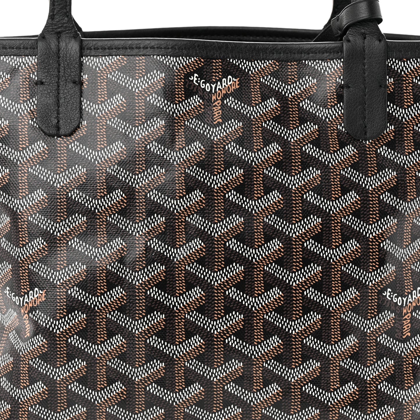 Goyardine Reversible Mini Anjou Black