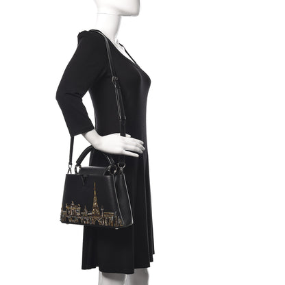 Louis Vuitton Capucines Skyline Paris BB Black 2 of 13