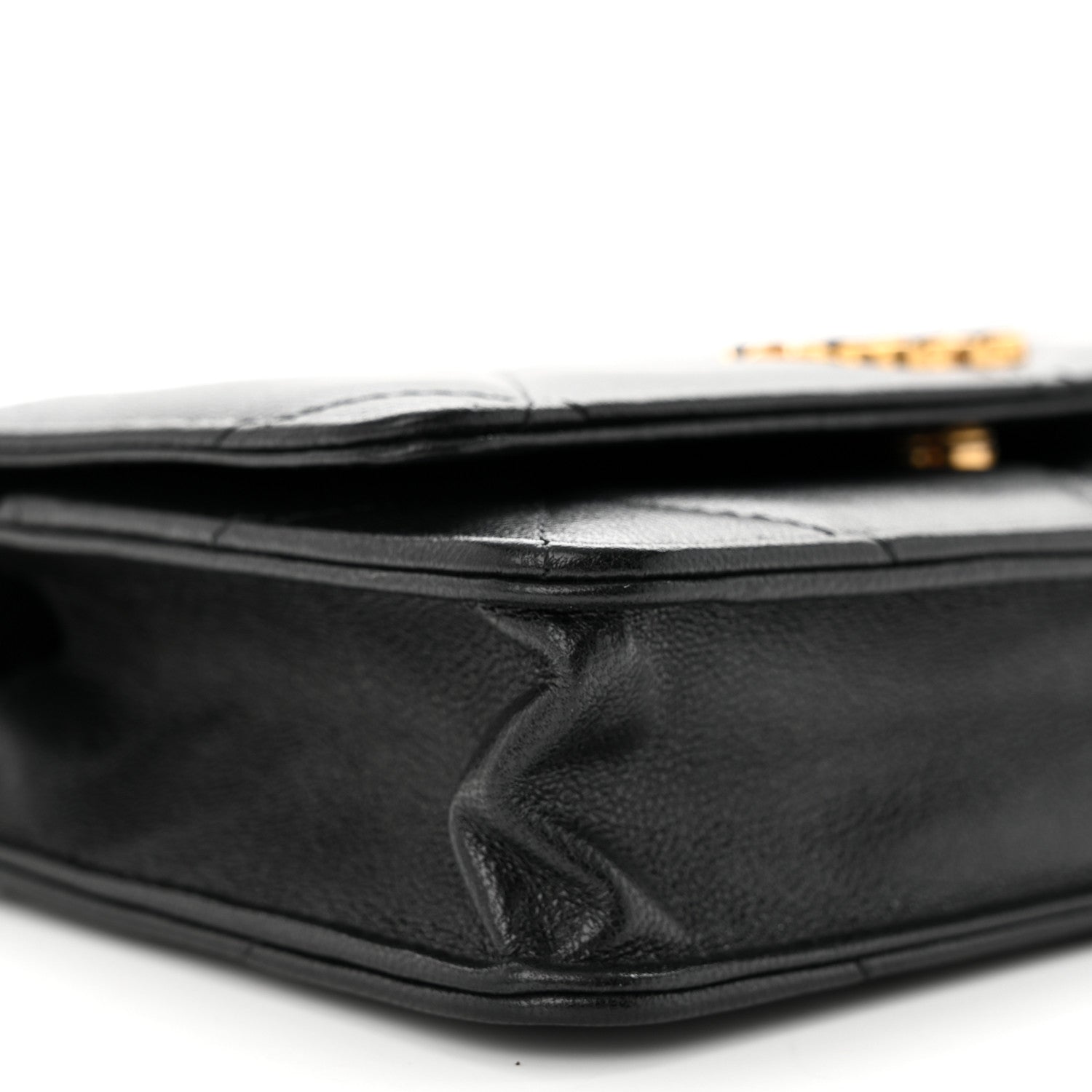 Chanel Lambskin Quilted Chanel 19 Wallet On Chain WOC Black 10 of 12