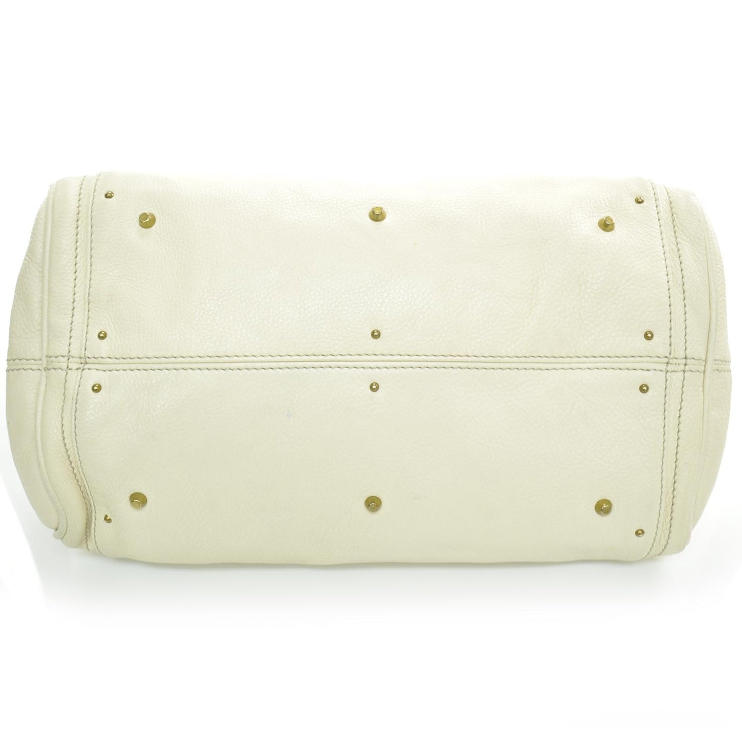 Leather Paddington Satchel Ivory