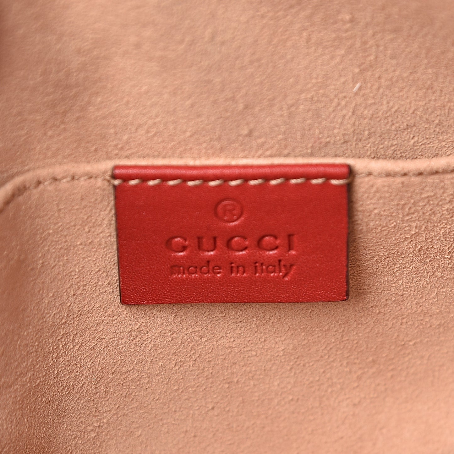 Calfskin Matelasse GG Marmont Belt Bag 95 38 Hibiscus Red