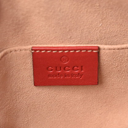 Gucci Calfskin Matelasse GG Marmont Belt Bag 95 38 Hibiscus Red 6 of 11