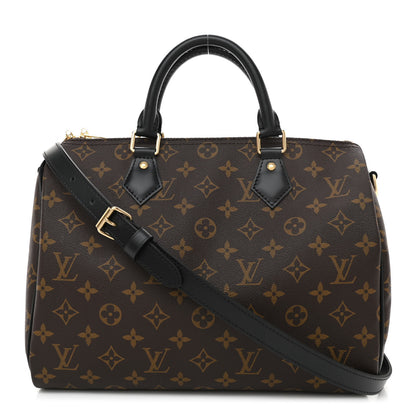 Louis Vuitton Monogram My World Tour Speedy Bandouliere 30 Black 1 of 7