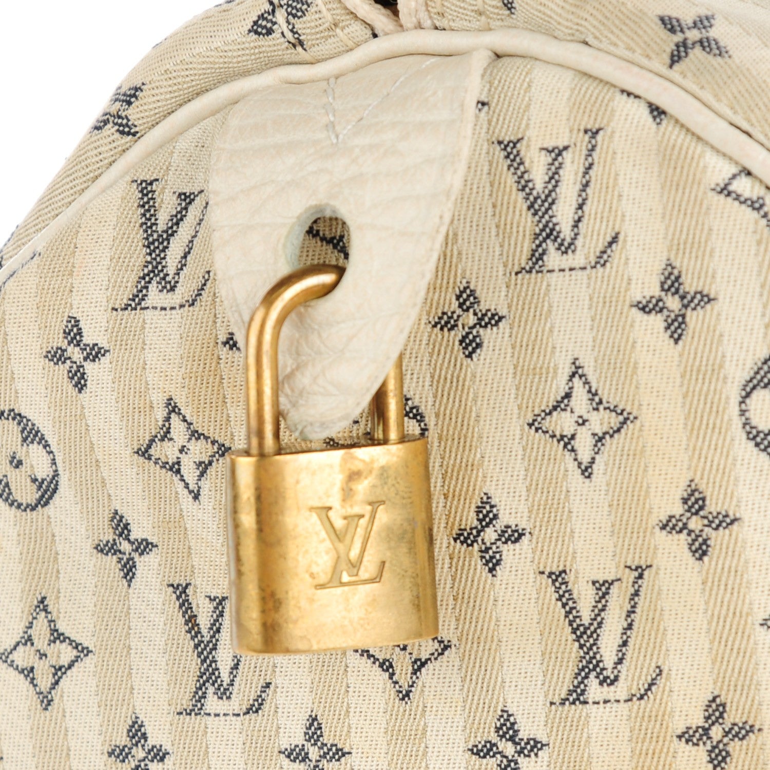 Louis Vuitton Mini Lin Croisette Speedy 30 Blue 6 of 9