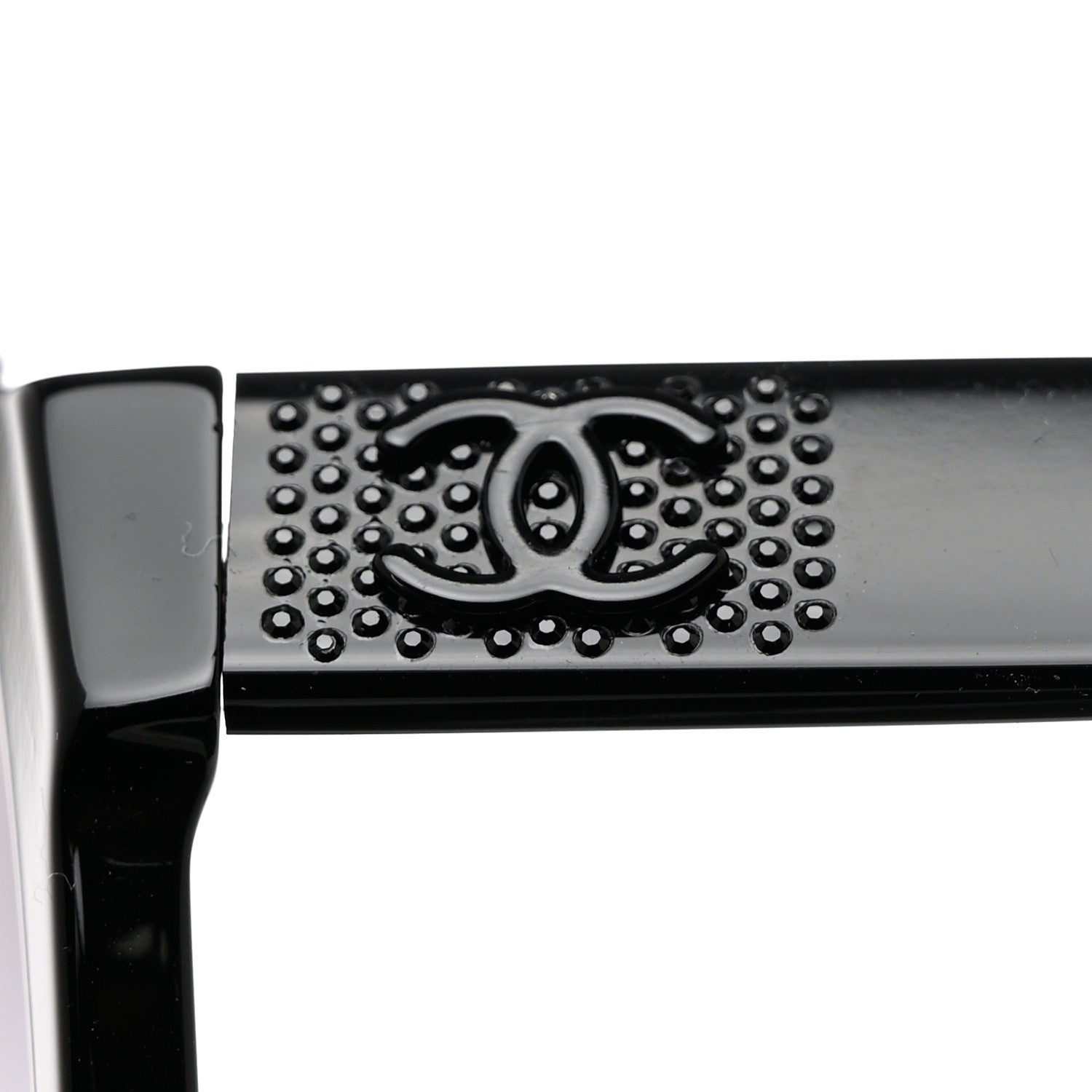 Chanel Acetate Strass Pilot Sunglasses 5467-B-A Black 8 of 9