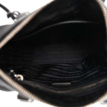 Prada Nylon Saffiano Re-Edition 2005 Top Handle Crossbody Bag Black 5 of 9