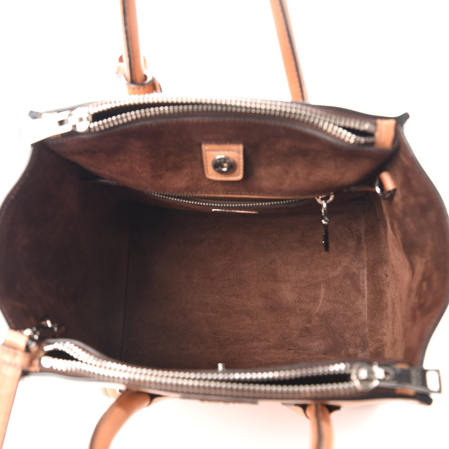 Prada Glace Calf Twin Pocket Tote Naturale 5 of 10