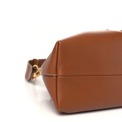 Jimmy Choo Soft Natural Calfskin Bon Bon East West Bucket Bag Tan Ecru 9 of 10
