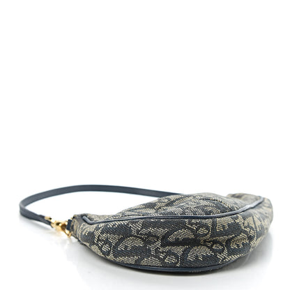 Christian Dior Monogram Mini Saddle Pochette Navy 4 of 10