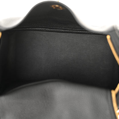 Hermes Taurillon Clemence Lindy 26 Black 5 of 12