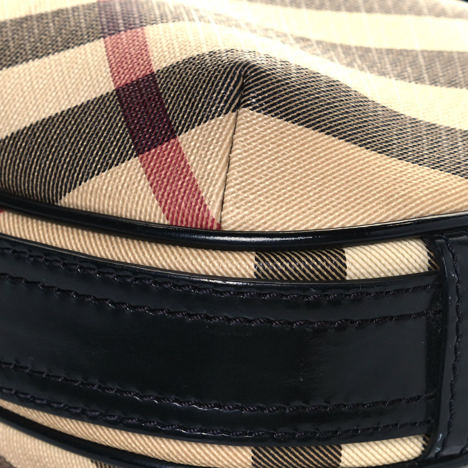 Burberry Nova Check Small Barton Hobo Black 7 of 14