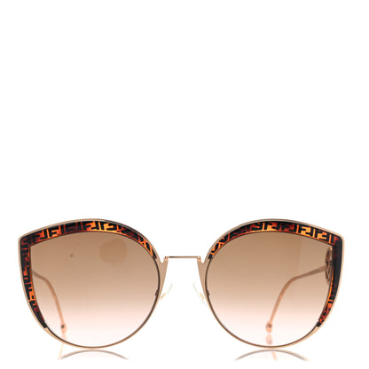 Fendi Metal Acetate F is Fendi FF Cat Eye Sunglasses FF 0290/S Gold 2 of 8