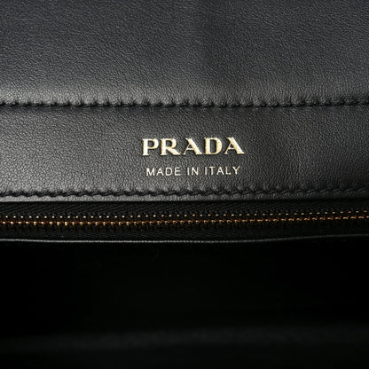 Prada Calfskin Medium Enchaine Bag Black 6 of 9