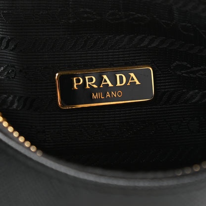 Prada Saffiano Lux Re-Edition 2005 Shoulder Bag Black 6 of 9