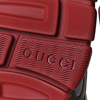 Gucci X SEGA Mesh Canvas Calfskin Womens Flashtrek Sneakers 35 Military Oatmeal Carmine Rose Ardesia 7 of 8