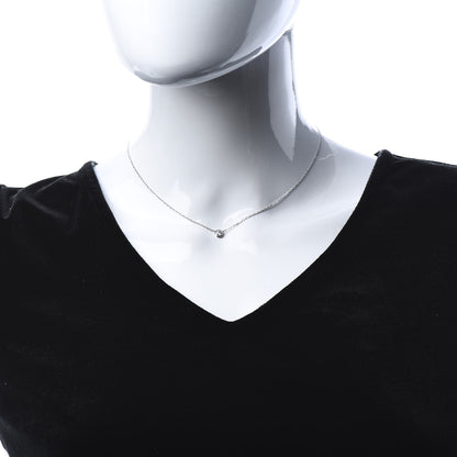 Cartier 18K White Gold Diamond LM D'Amour Pendant Necklace 2 of 6