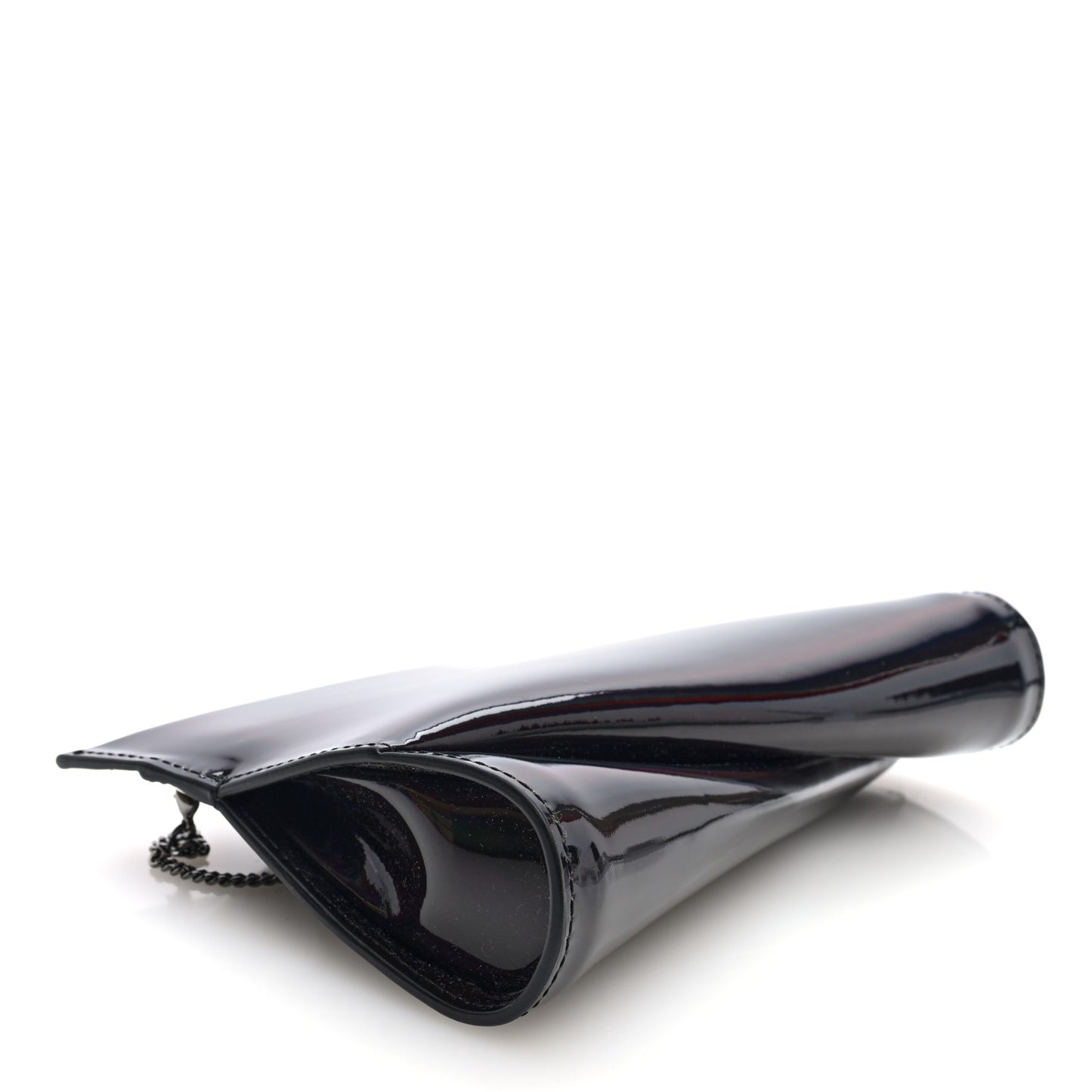 Patent Psychic Loubitwist Clutch Black