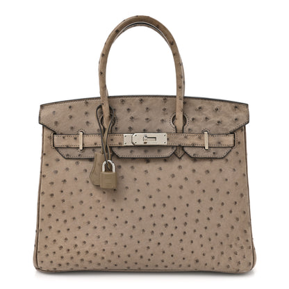 Hermes Ostrich Birkin 30 Mousse 1 of 17