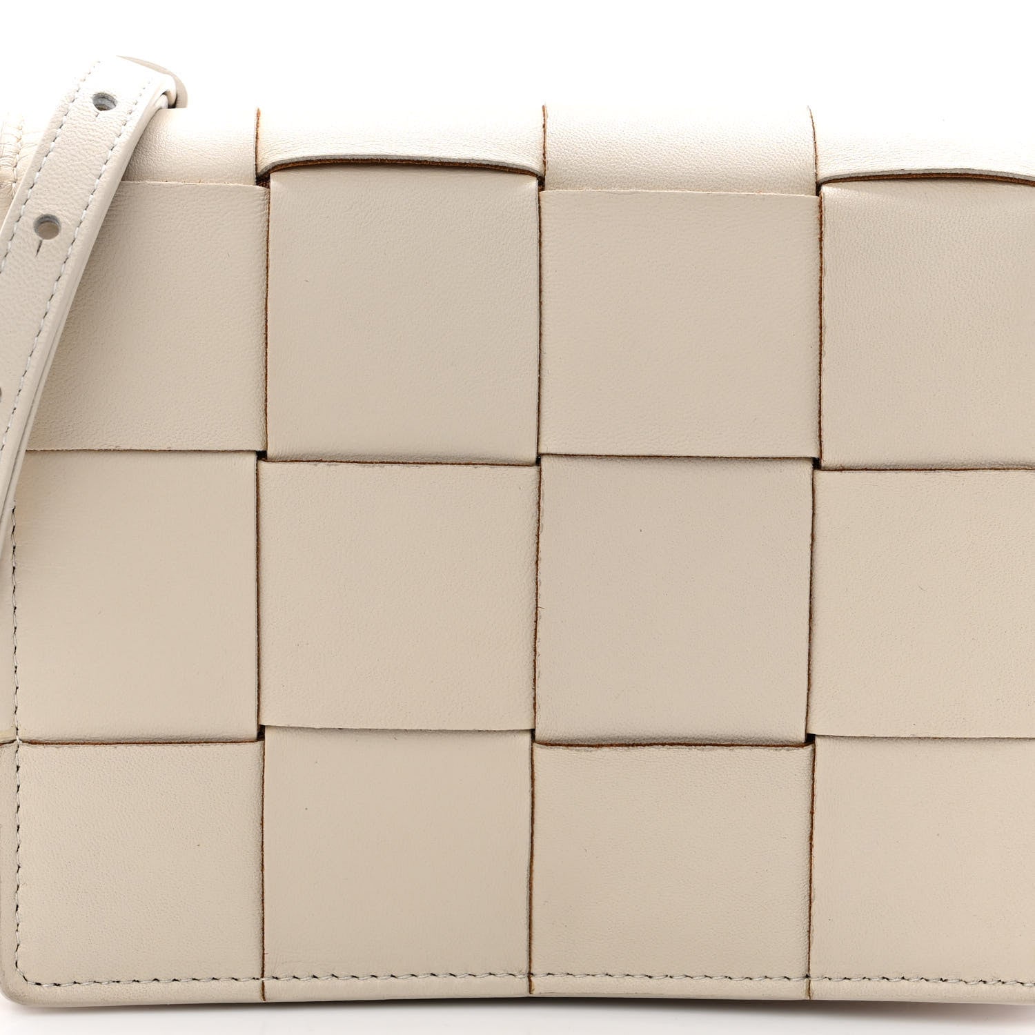Bottega Veneta Lambskin Maxi Intrecciato Mini Cassette Crossbody Bag Plaster 7 of 9