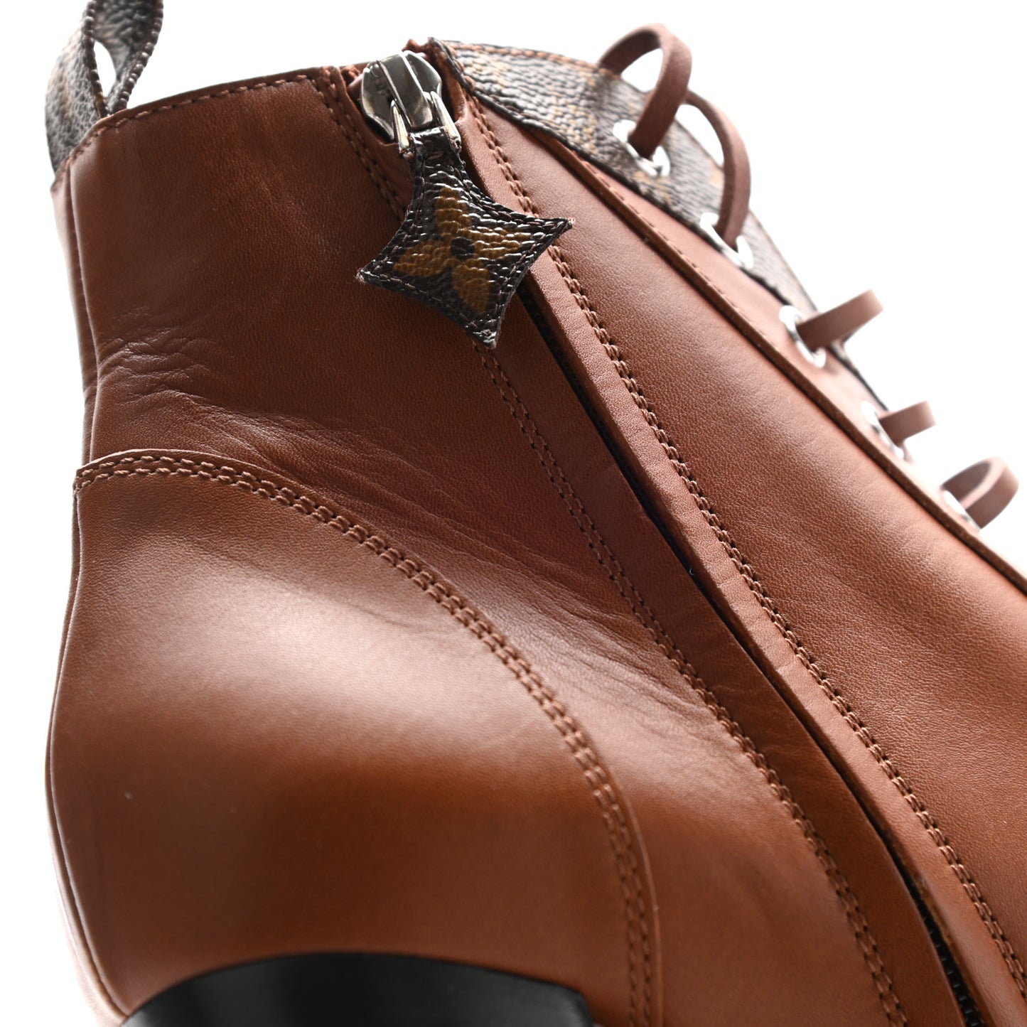 Calfskin Monogram Star Trail Ankle Boots 41 Cognac