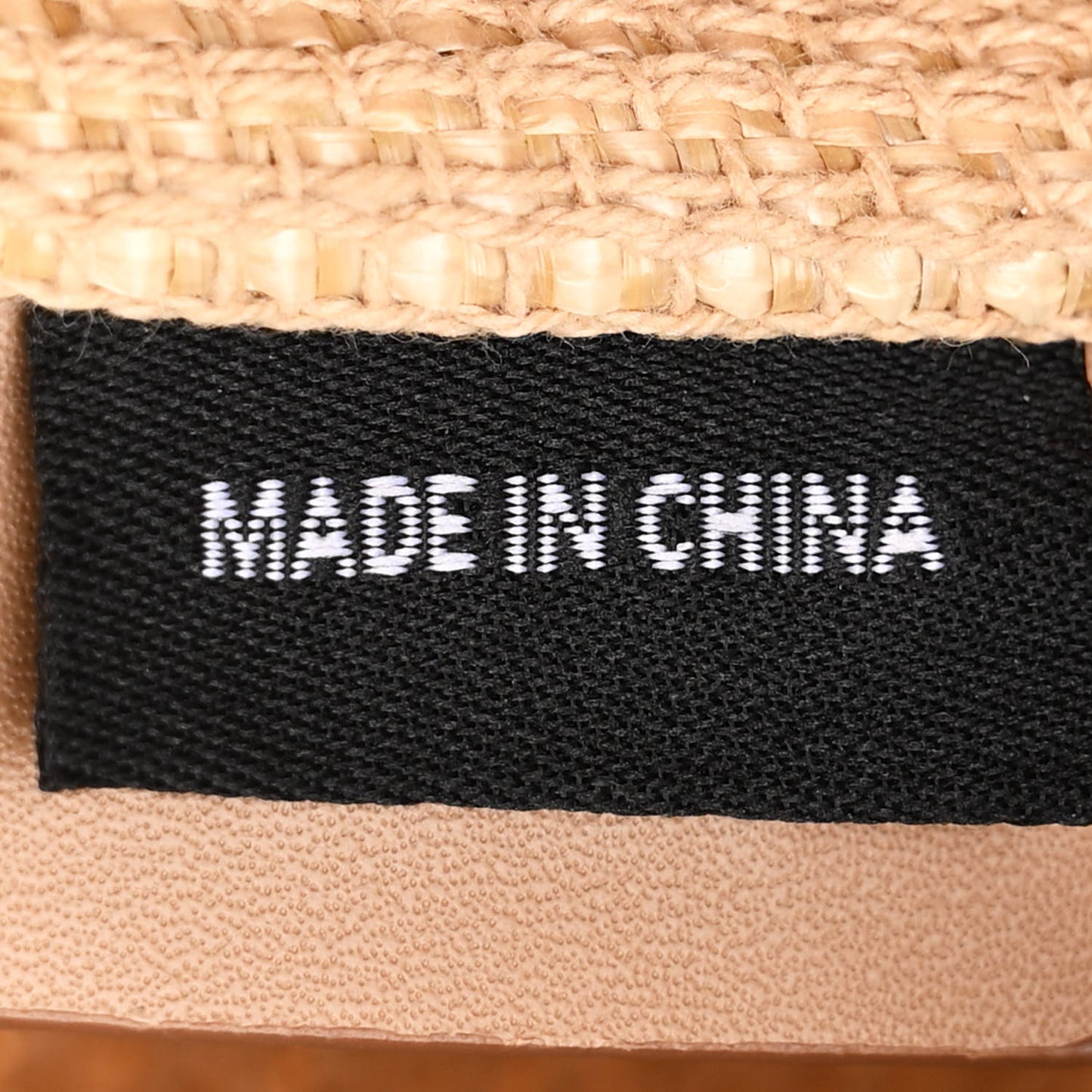 Raffia Logo Tote Naturale