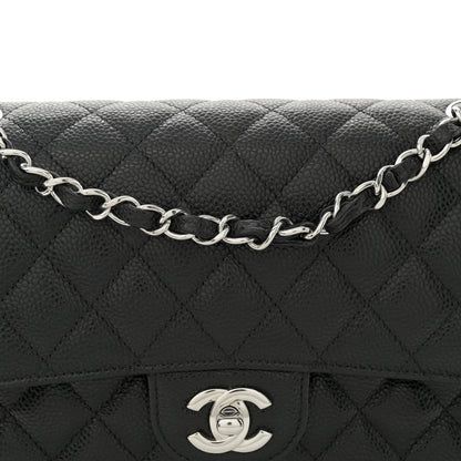 Chanel Caviar Quilted Medium Double Flap Black 8 of 10