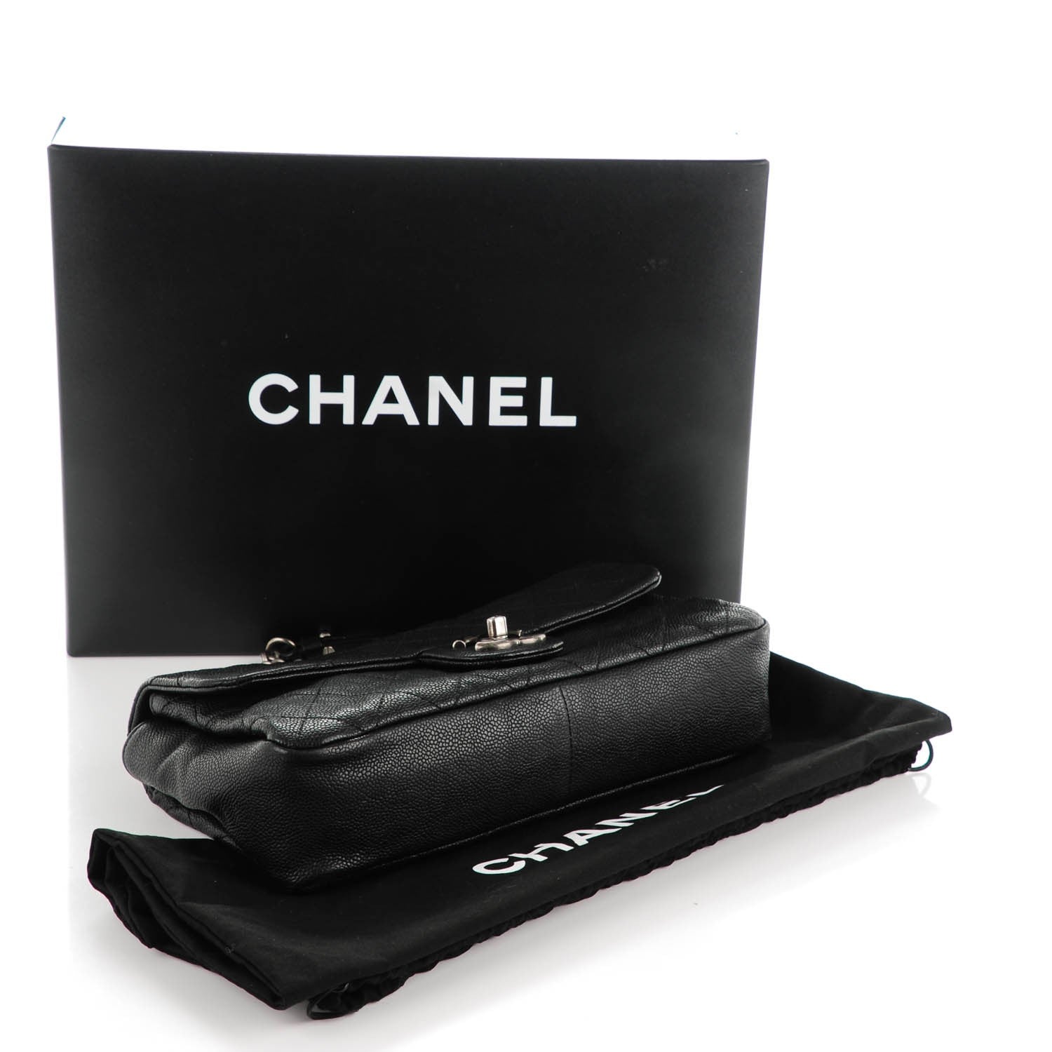 Chanel Caviar Quilted Medium Simply CC Flap Black 4 of 7