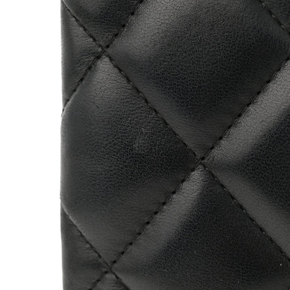 Chanel Lambskin Quilted Jumbo Double Flap Black 11 of 14