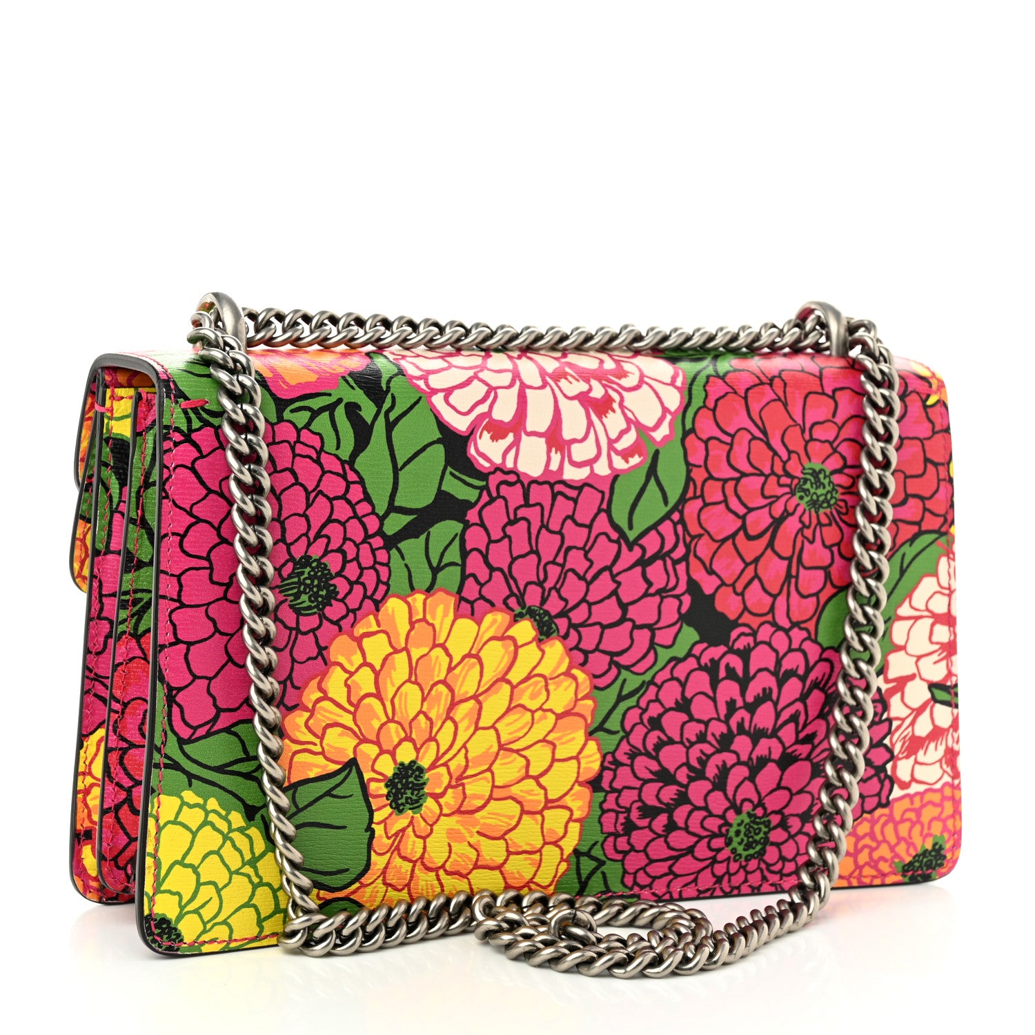 Gucci X KEN SCOTT New Shangai Calfskin Pomponica Print Small Dionysus Shoulder Bag Multicolor 3 of 10