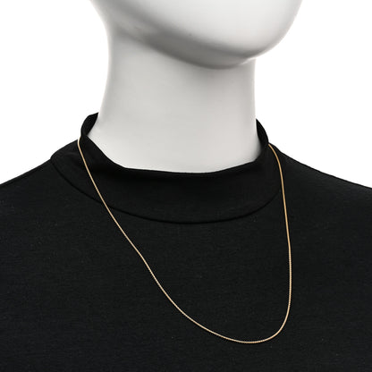 David Yurman 18K Yellow Gold 1mm Box Chain Necklace 2 of 4