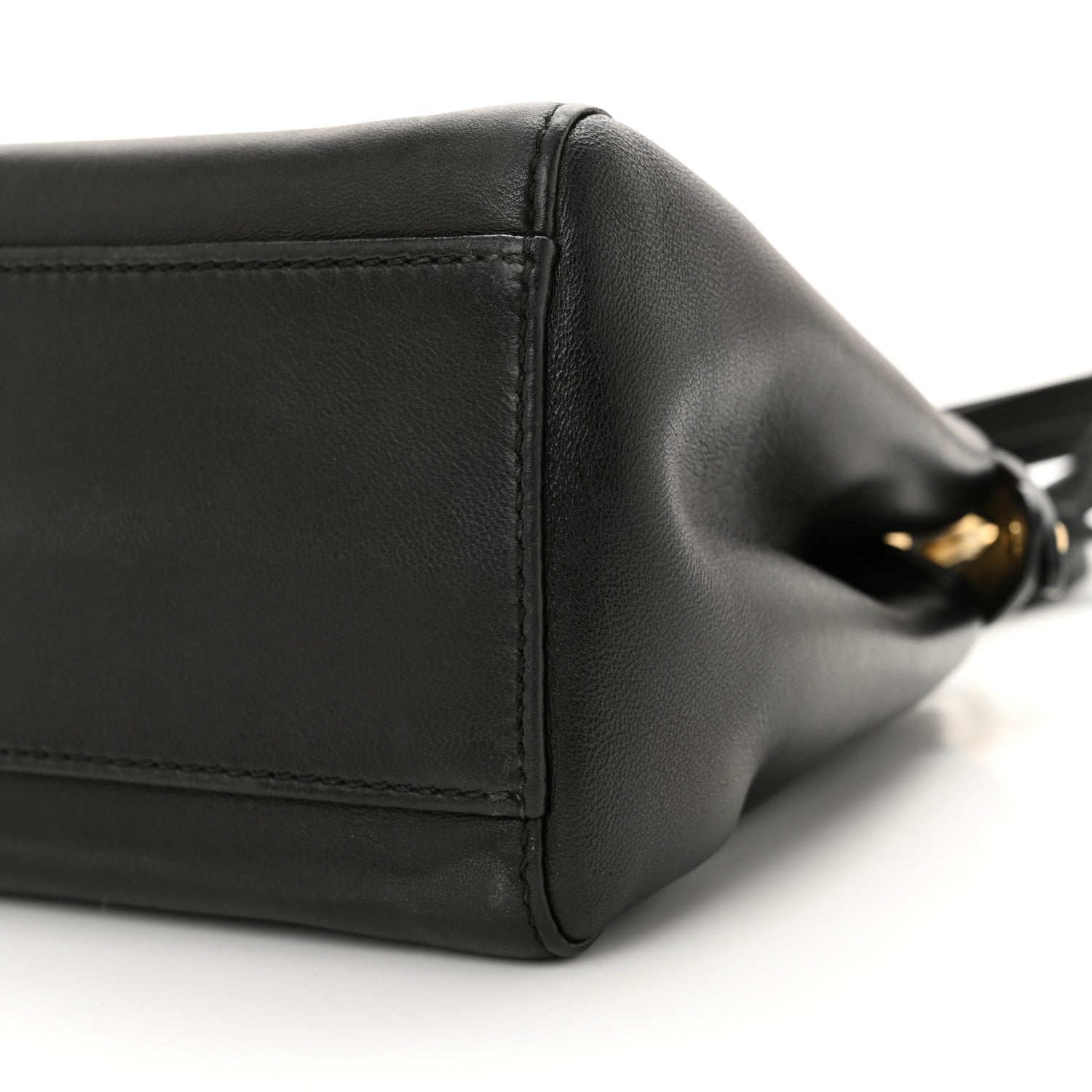 Fendi Nappa Mini Peekaboo Iconic Satchel Black 10 of 11