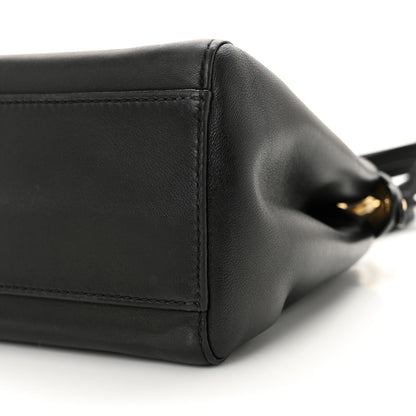 Fendi Nappa Mini Peekaboo Iconic Satchel Black 10 of 11