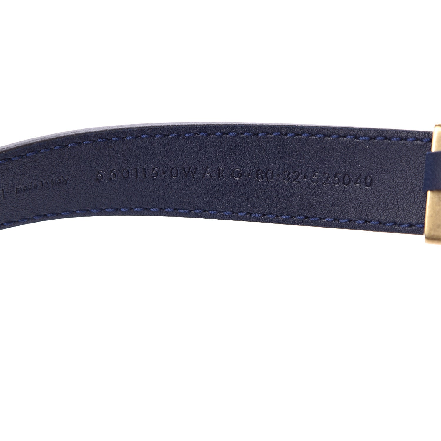 Gucci Calfskin Sylvie Stripe Torchon Double G 20mm Belt 80 32 Maritime Hibiscus Red Mystic White 4 of 4