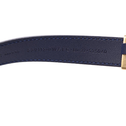 Gucci Calfskin Sylvie Stripe Torchon Double G 20mm Belt 80 32 Maritime Hibiscus Red Mystic White 4 of 4