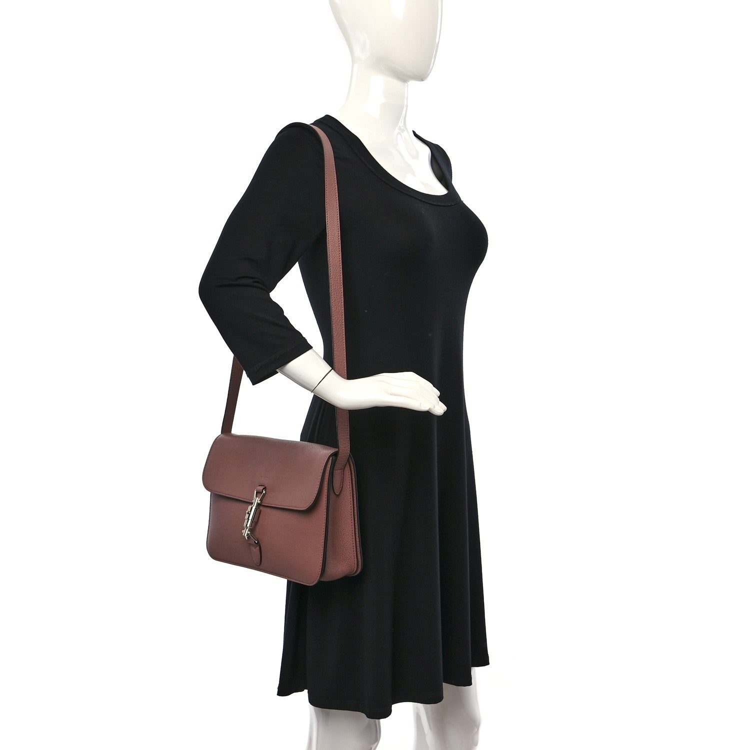 Gucci Grand Prix Calfskin Small Jackie Shoulder Bag Mauve 2 of 12