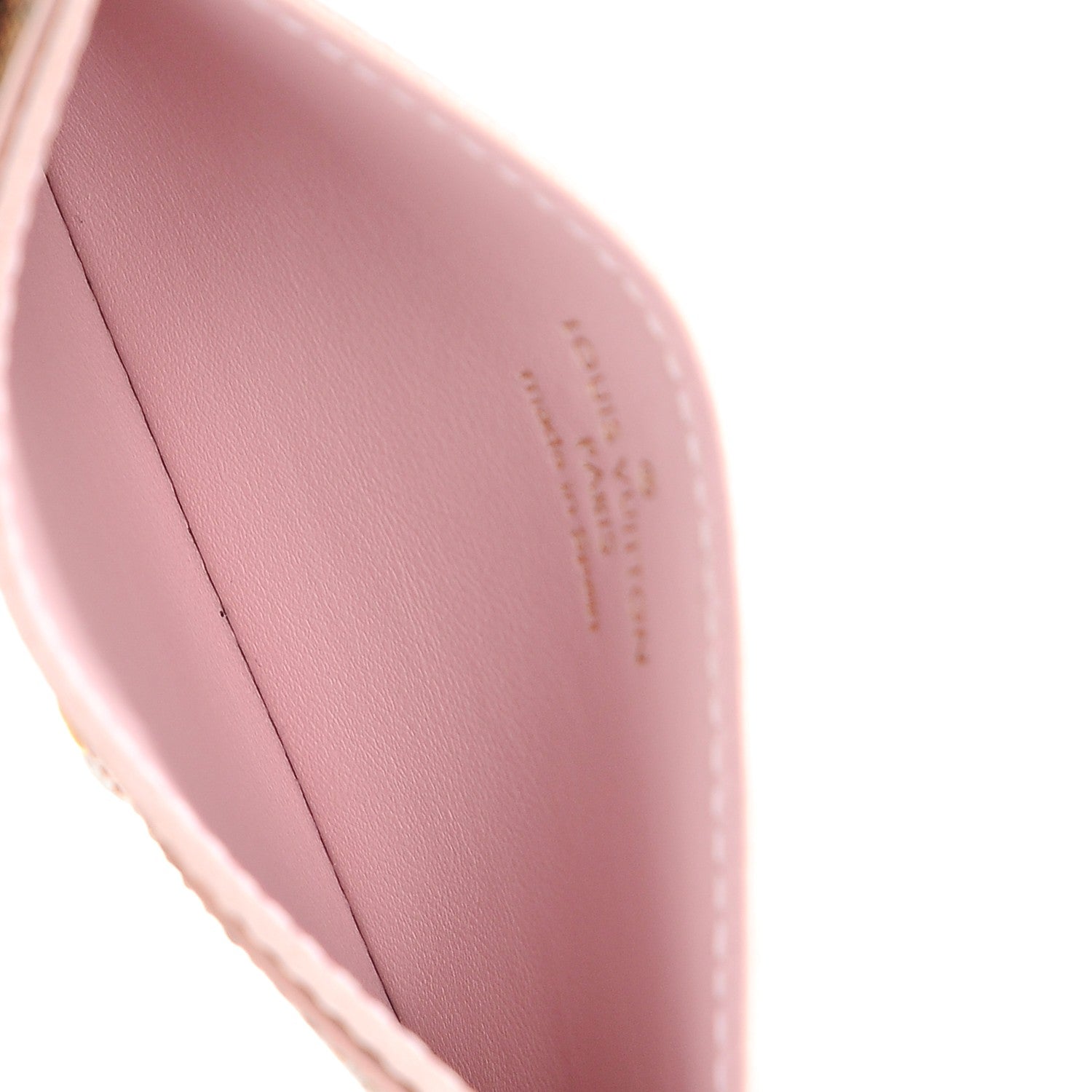 Louis Vuitton Damier Ebene Caissa Card Holder Rose Ballerine 5 of 9