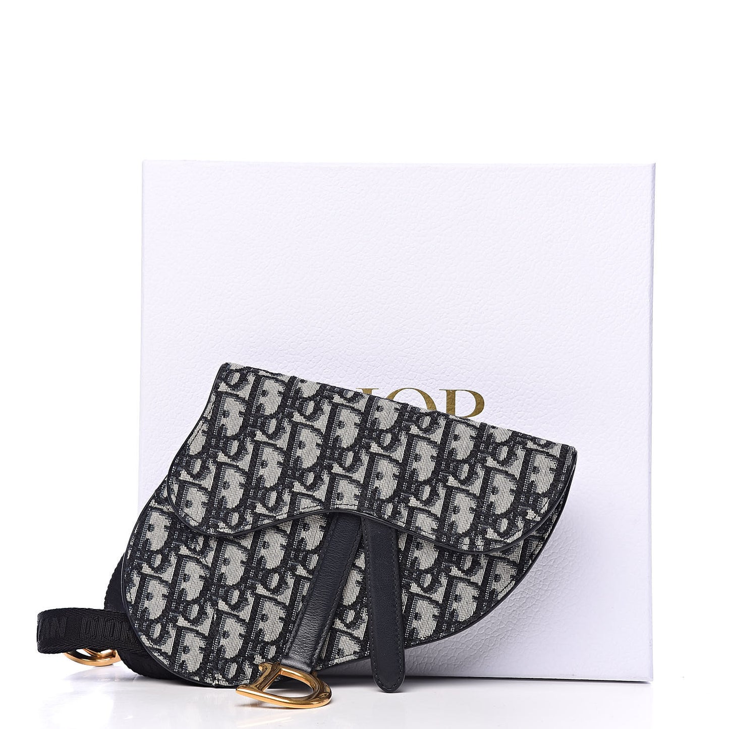 Oblique Saddle Belt Bag Blue