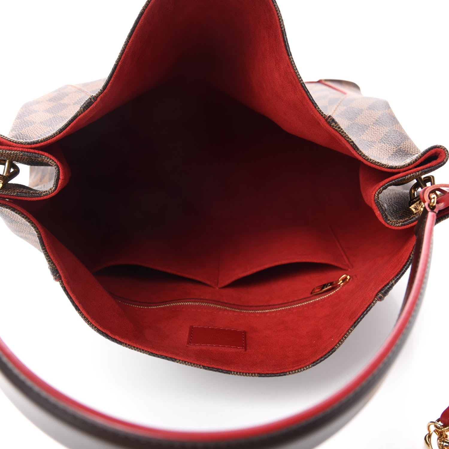 Louis Vuitton Damier Ebene Caissa Hobo Cherry 4 of 11