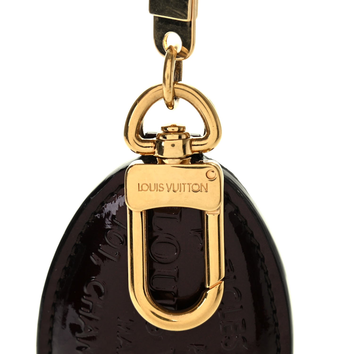 Louis Vuitton Vernis Articles de Voyage Key Holder Amarante 3 of 4