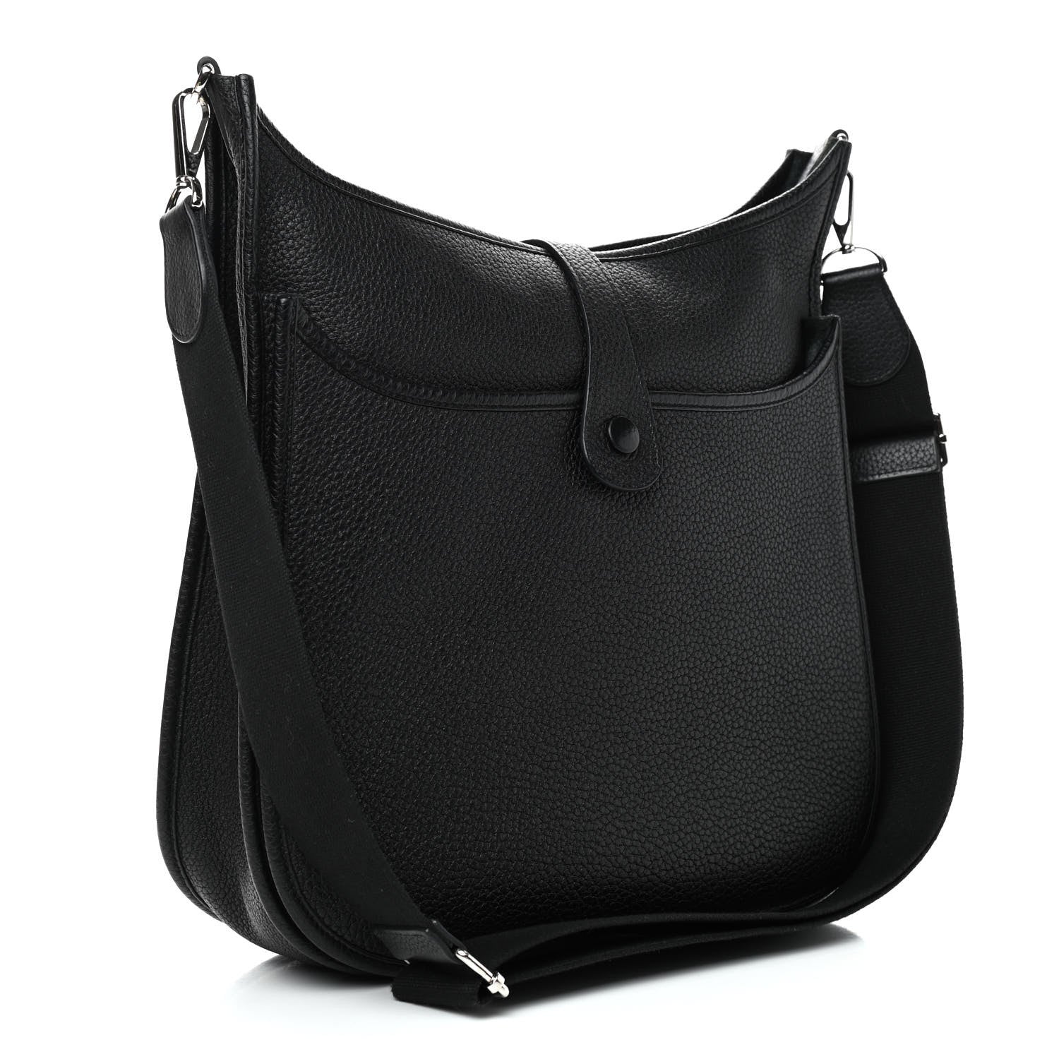 Hermes Taurillon Clemence Evelyne III GM Black 3 of 9