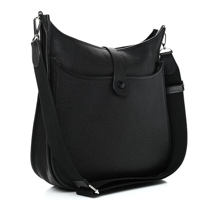 Hermes Taurillon Clemence Evelyne III GM Black 3 of 9