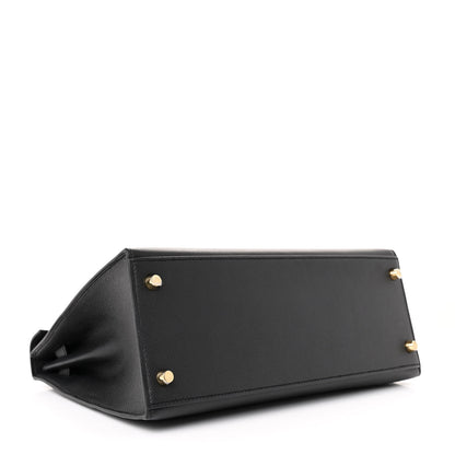 Hermes Epsom Kelly Sellier 28 Black 4 of 11