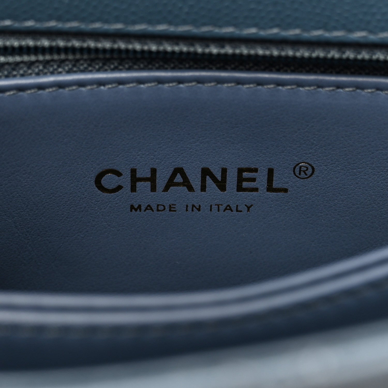 Chanel Caviar Quilted Mini Coco Handle Flap Blue 6 of 12