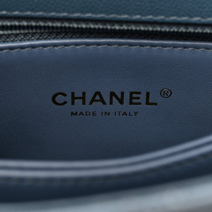 Chanel Caviar Quilted Mini Coco Handle Flap Blue 6 of 12