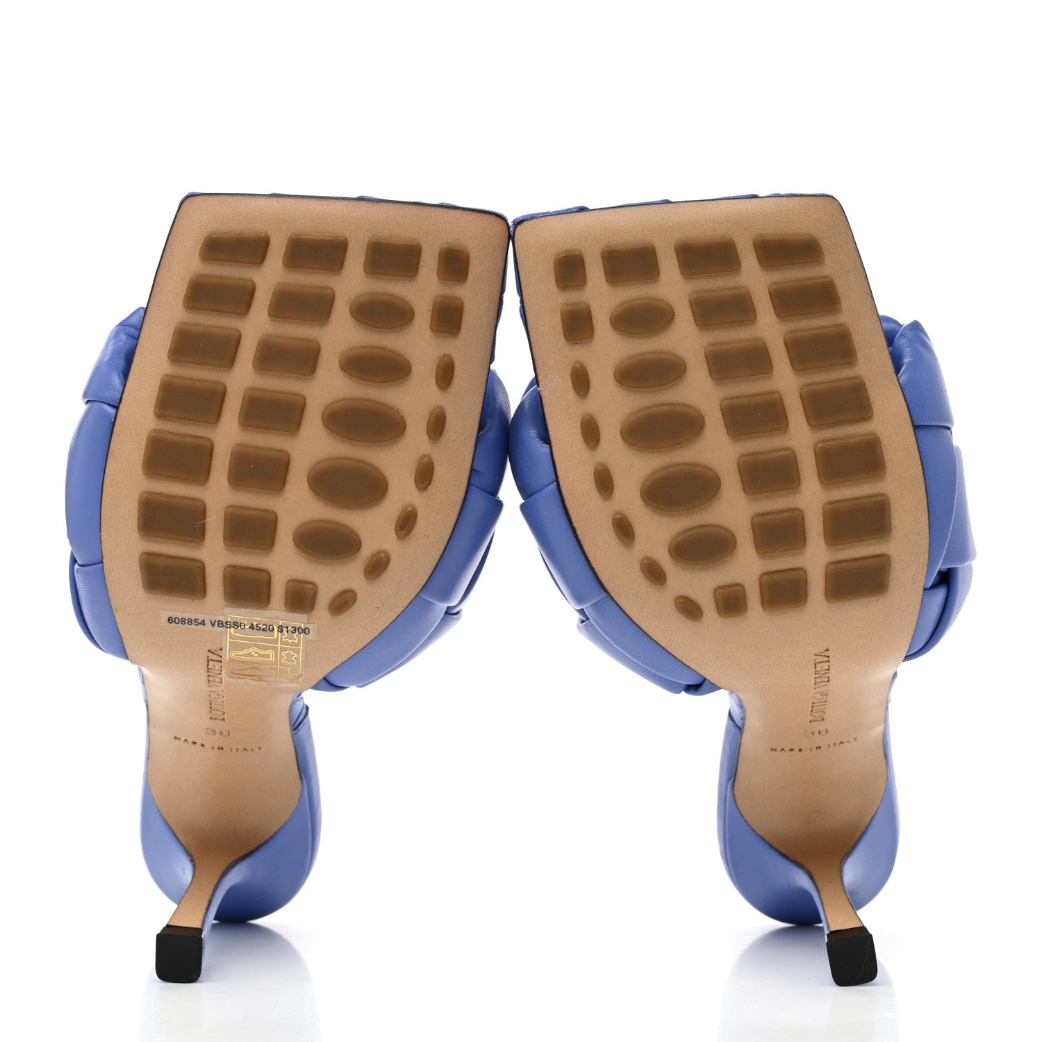 Bottega Veneta Nappa Maxi Intrecciato Lido Mule Sandals 36 Royal Blue 5 of 7