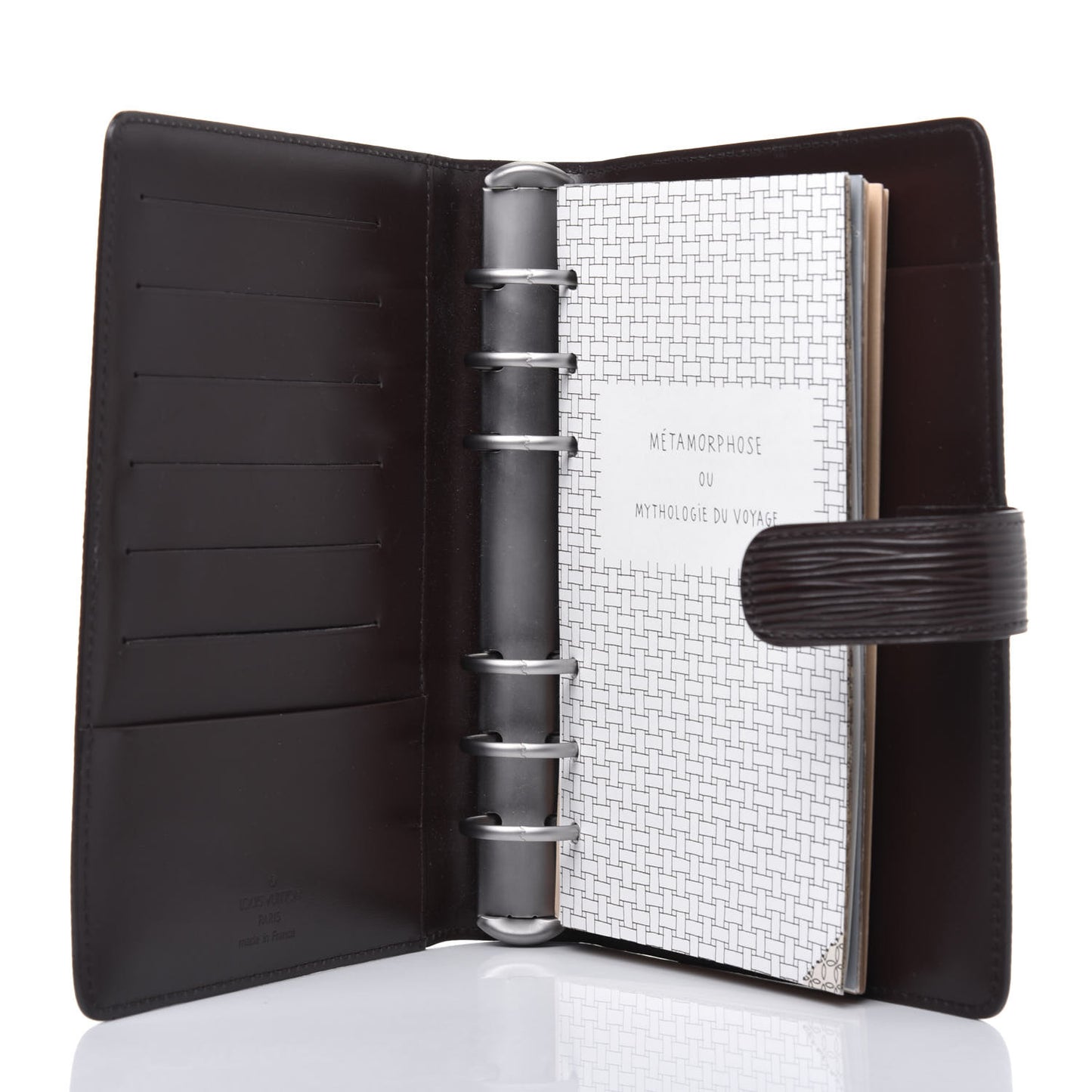 Epi Medium Ring Agenda Cover Moka