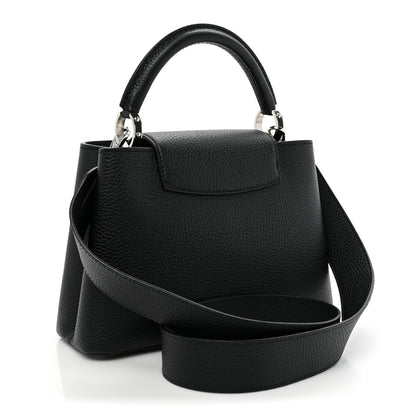 Louis Vuitton LV x YK Taurillon Flower Capucines BB Black 3 of 12