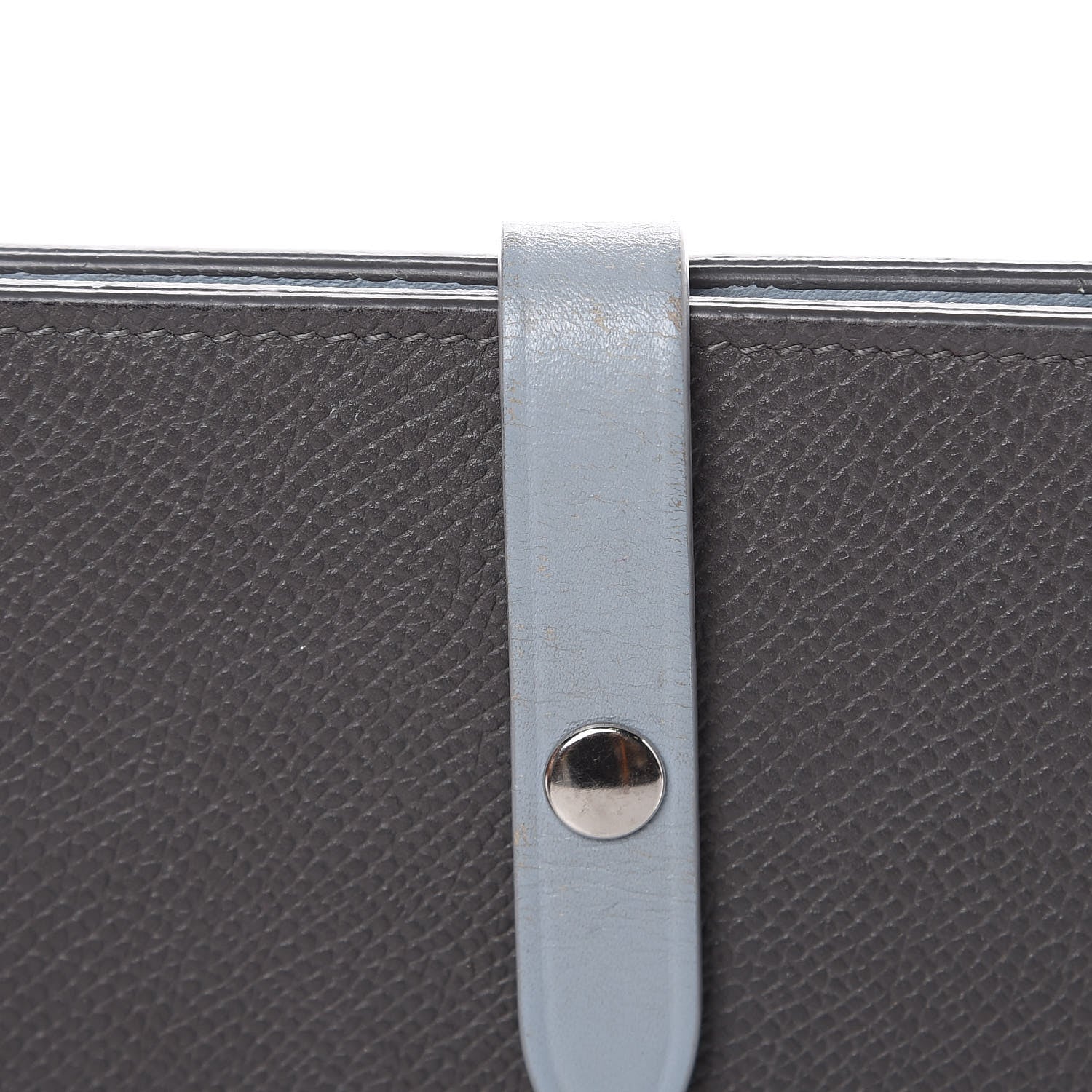 Celine Grained Calfskin Large Multifunction Strap Wallet Pebble Mineral 13 of 14