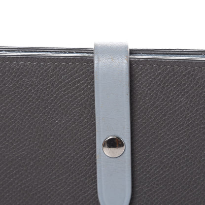 Celine Grained Calfskin Large Multifunction Strap Wallet Pebble Mineral 13 of 14